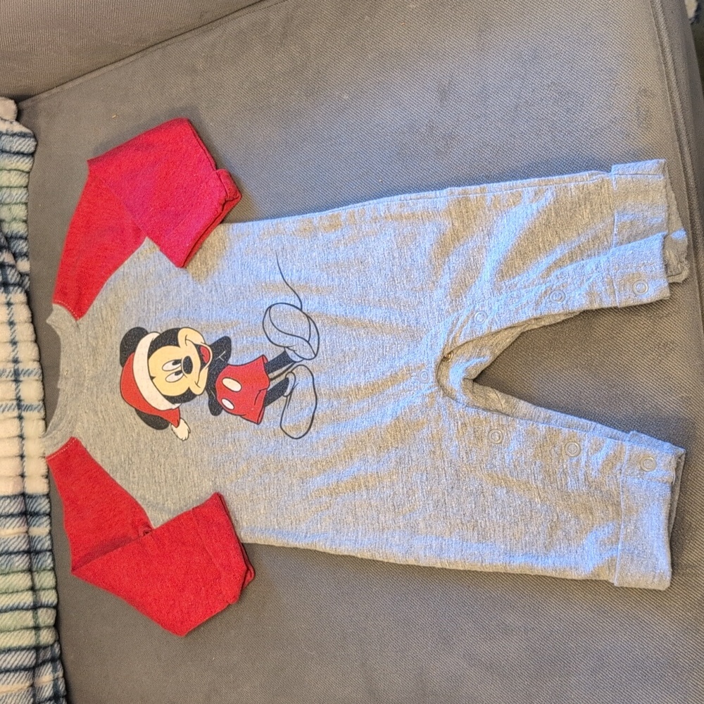 Disney Baby Christmas Mickey Onesie